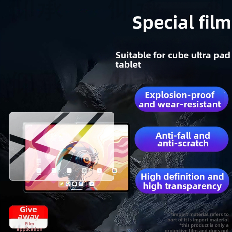 Cube Ultra Pad képernyővédő fólia — elülső membrán, folyékony nano anyag, HD élesség