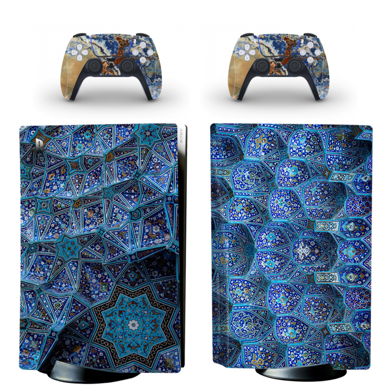 PS5 teljes testű PVC matrica – védő fólia a konzolhoz és a kontrollerekhez, 0.04–0.08 mm, légáteresztő, eltávolítható ragasztó, ragasztó maradék nélkül, rajz alapján testreszabás