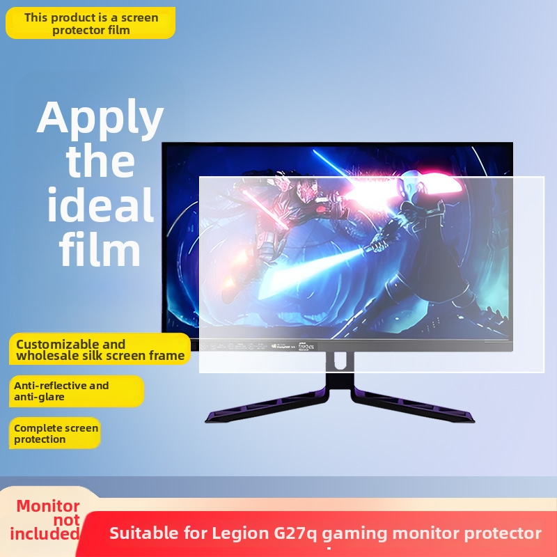 Lenovo Legion G27Q játékmonitorhoz védőfólia — PET anyag, elülső membrán, matt, HD