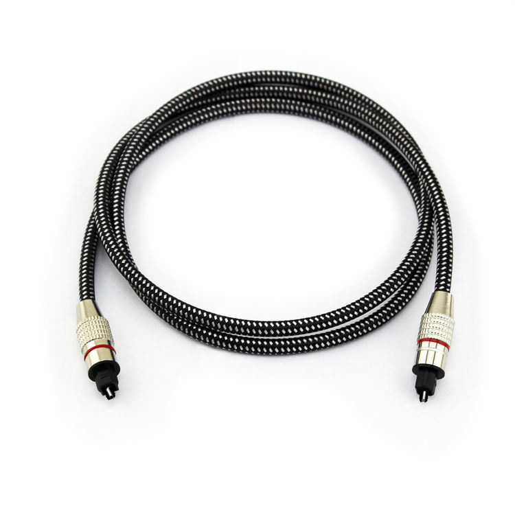 6.0-kanalni audio optički kabel Toslink SPDIF, s pletenim omotačem
