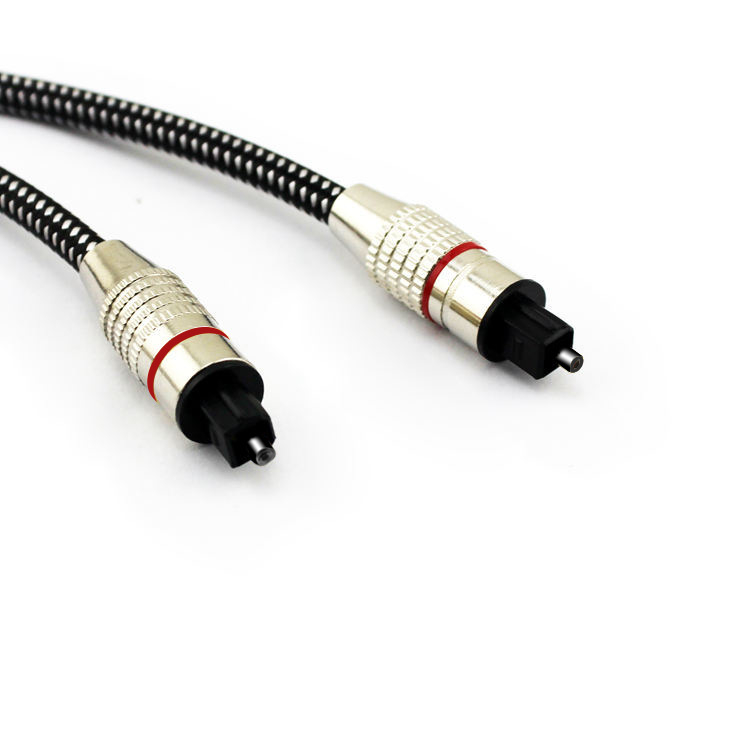 6.0-kanalni audio optički kabel Toslink SPDIF, s pletenim omotačem