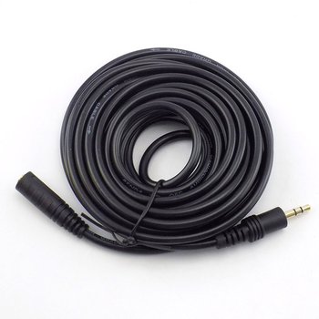 Audio produžni kabel 3,5 mm, muški–ženski, za digitalne uređaje, s pozlaćenim bakrenim jezgrom (OEM)