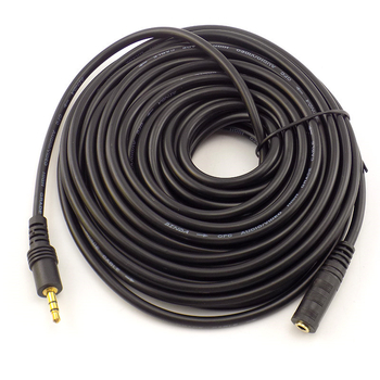 Audio produžni kabel 3,5 mm, muški–ženski, za digitalne uređaje, s pozlaćenim bakrenim jezgrom (OEM)