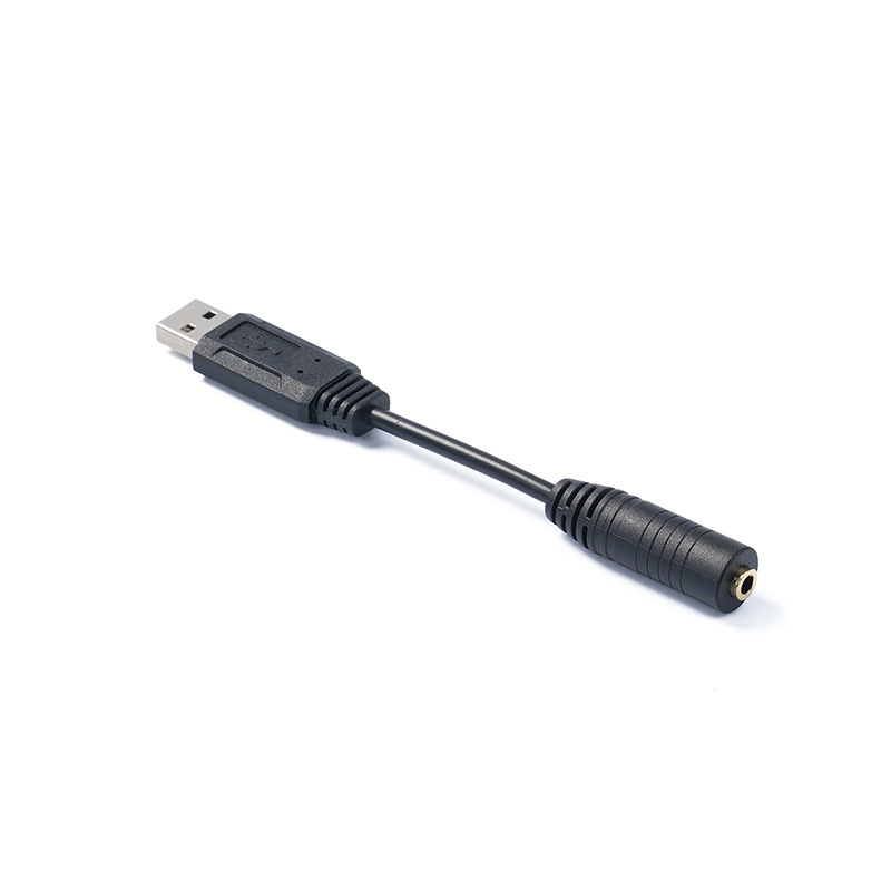 USB na 3,5 mm, 4-polozni zlatni adapter kabel za audio uređaje s bakrenim vodom i cinkovim jezgrom