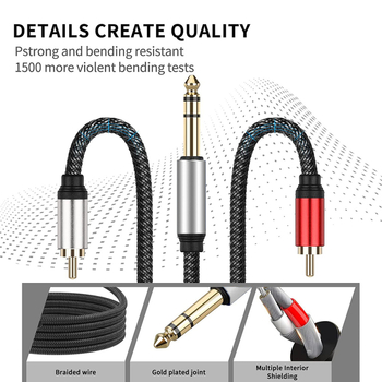 Youkexin audio kabel – zlatno premazan, jezgro od tiniranog bakra, bakar bez kisika, za digitalne uređaje