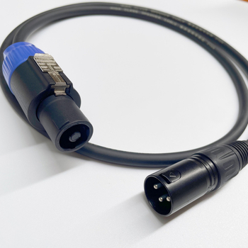 Καλώδιο επέκτασης ήχου Speakon προς XLR, καθαρός χαλκός πυρήνας, διάμετρος αγωγού 7 mm, μοντέλο 123, ψηφιακός ήχος/βίντεο