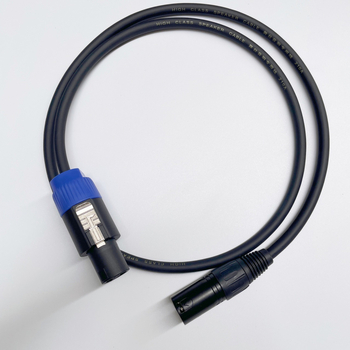 Καλώδιο επέκτασης ήχου Speakon προς XLR, καθαρός χαλκός πυρήνας, διάμετρος αγωγού 7 mm, μοντέλο 123, ψηφιακός ήχος/βίντεο