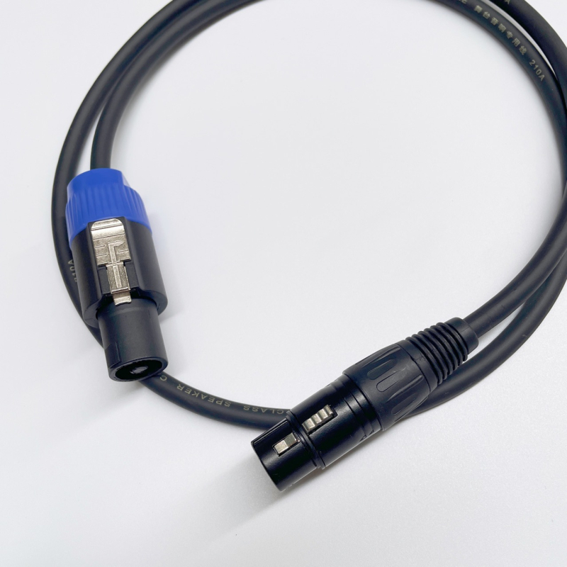Καλώδιο επέκτασης ήχου Speakon προς XLR, καθαρός χαλκός πυρήνας, διάμετρος αγωγού 7 mm, μοντέλο 123, ψηφιακός ήχος/βίντεο