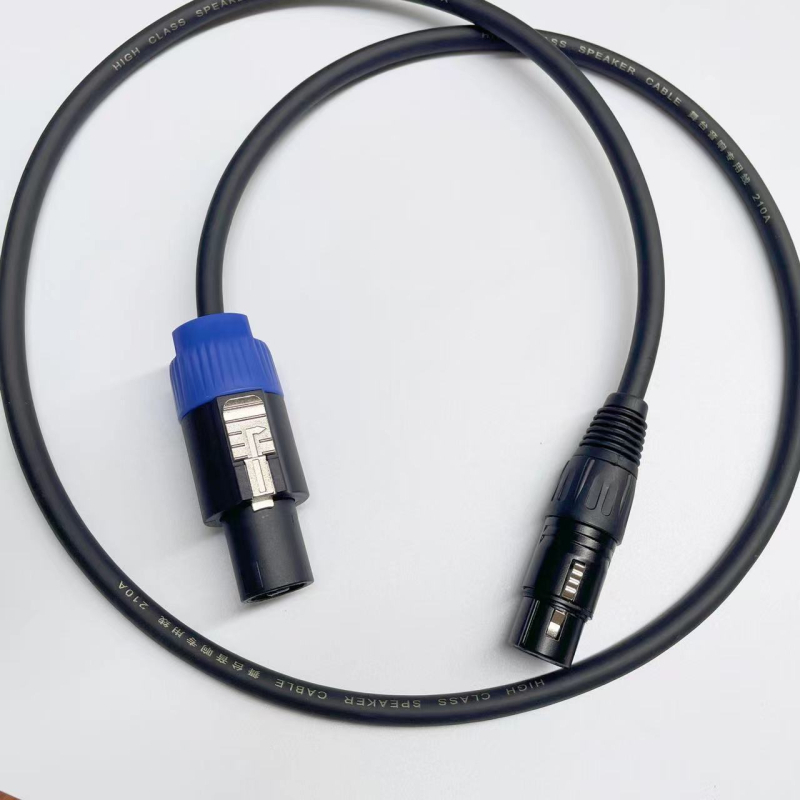 Καλώδιο επέκτασης ήχου Speakon προς XLR, καθαρός χαλκός πυρήνας, διάμετρος αγωγού 7 mm, μοντέλο 123, ψηφιακός ήχος/βίντεο