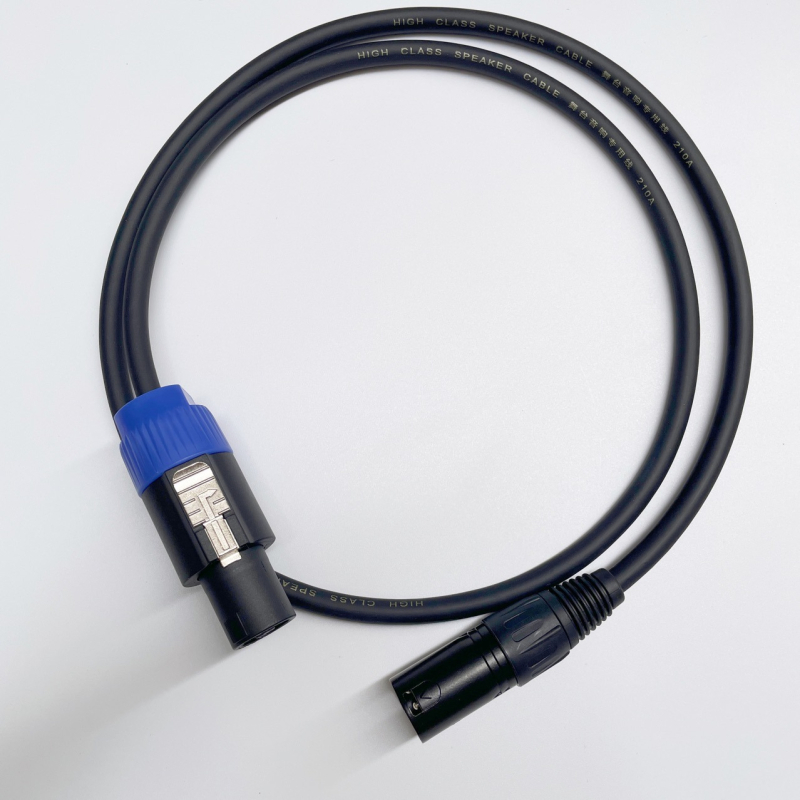 Καλώδιο επέκτασης ήχου Speakon προς XLR, καθαρός χαλκός πυρήνας, διάμετρος αγωγού 7 mm, μοντέλο 123, ψηφιακός ήχος/βίντεο