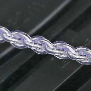 Striebroplátovaný meďový vodič pre DIY slúchadlá a Hi‑Fi vylepšenie, 4 vlákna, 100 jadier