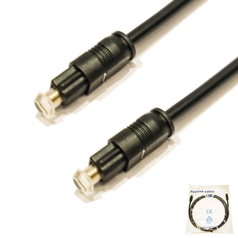 Digitalni optički audio kabel - zlatno-plakirani, ekrano za zaštitu, jezgra od plastičnog optičkog vlakna, SPDIF sučelje