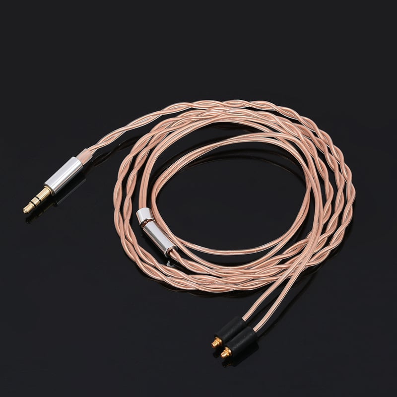 MMCX кабел за слушалки за надграждане — съвместим с SE215/SE535/SE315/SE425/SE846/UE900; медно ядро; OFC проводник; ISO9001-2000
