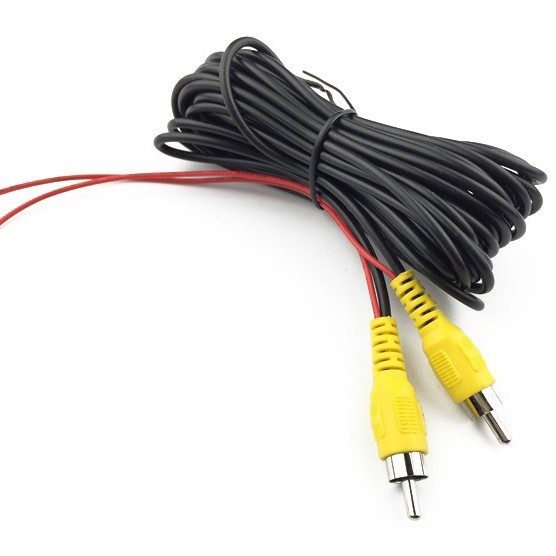 Navigācijas atpakaļskata kamera AV kabelis – RCA savienotājs, 3.0 mm Ø, ROHS, audio + video