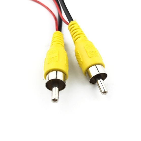 Navigācijas atpakaļskata kamera AV kabelis – RCA savienotājs, 3.0 mm Ø, ROHS, audio + video
