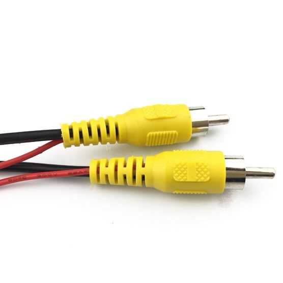 Navigācijas atpakaļskata kamera AV kabelis – RCA savienotājs, 3.0 mm Ø, ROHS, audio + video