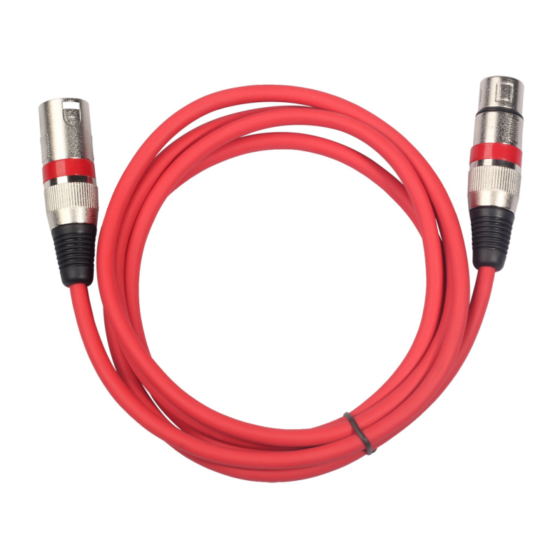 XLR balansirani audio kabel, muški–ženski priključak, bojom kodiran, 3-žilni, za mikrofon i mikser