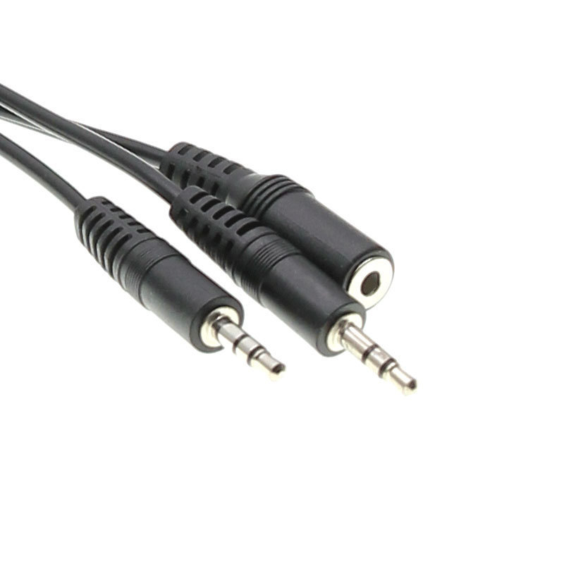 Trustworthy audio kabel 3,5 mm ženski na 2×3,5 mm muški za dijeljeni zvuk – bakreno jezgro, bakreni vod, model 3.5F na 2×3.5M