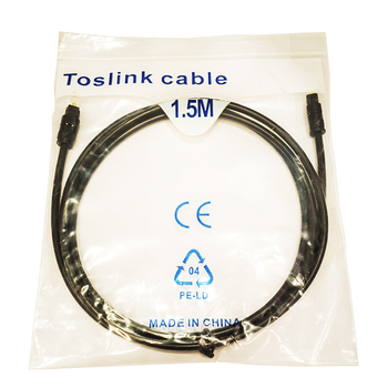 Veriger cablu audio digital cu fibră optică, placat cu aur, ecranat, nucleu din fibră optică din plastic