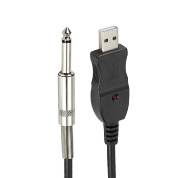 Cablu USB pentru chitară cu strat de argint, miez de oțel cu înveliș de cupru și conductor din cupru