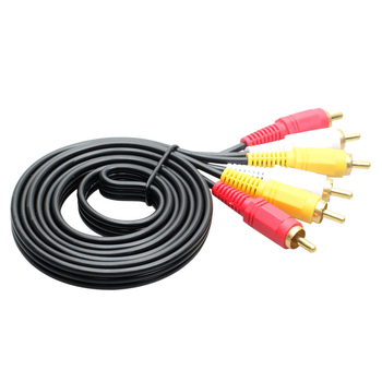 Ximi Technology Audio kabel 3 RCA na 3 RCA, zlatno obloženo, jezgro od bakra bez kisika, bakrena žica, duljina 1.5–20 m