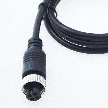 GX12-4P 3-dzīvju aviācijas asti līnija auto kamerai savienojumam (aviācijas sievietes kontakti uz 3-dzīdu vadus), pielāgojama