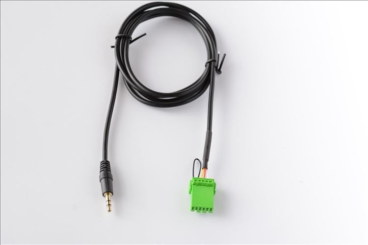 6-pin AUX 3,5 mm vstupný kábel pre Honda/Acura RDX TSX MDX CSX — holé meďové jadro, meď bez oxidu