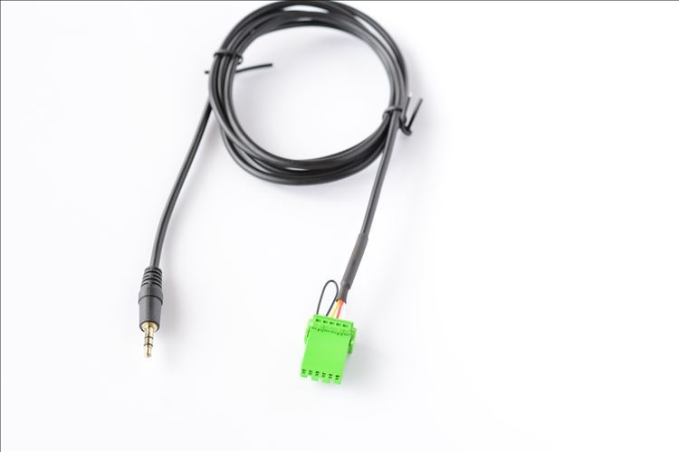 6-pin AUX 3,5 mm vstupný kábel pre Honda/Acura RDX TSX MDX CSX — holé meďové jadro, meď bez oxidu