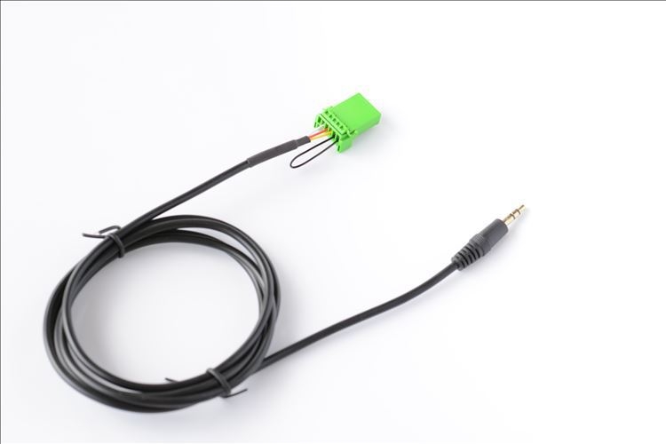 6-pin AUX 3,5 mm vstupný kábel pre Honda/Acura RDX TSX MDX CSX — holé meďové jadro, meď bez oxidu