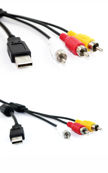 USB na 3RCA AV kabel, USB2.0, niklovani priključci, bakreno jezgro, kompatibilan sa Set-Top Boxom