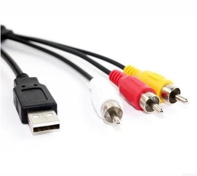 USB na 3RCA AV kabel, USB2.0, niklovani priključci, bakreno jezgro, kompatibilan sa Set-Top Boxom