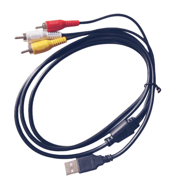 USB na 3RCA AV kabel, USB2.0, niklovani priključci, bakreno jezgro, kompatibilan sa Set-Top Boxom