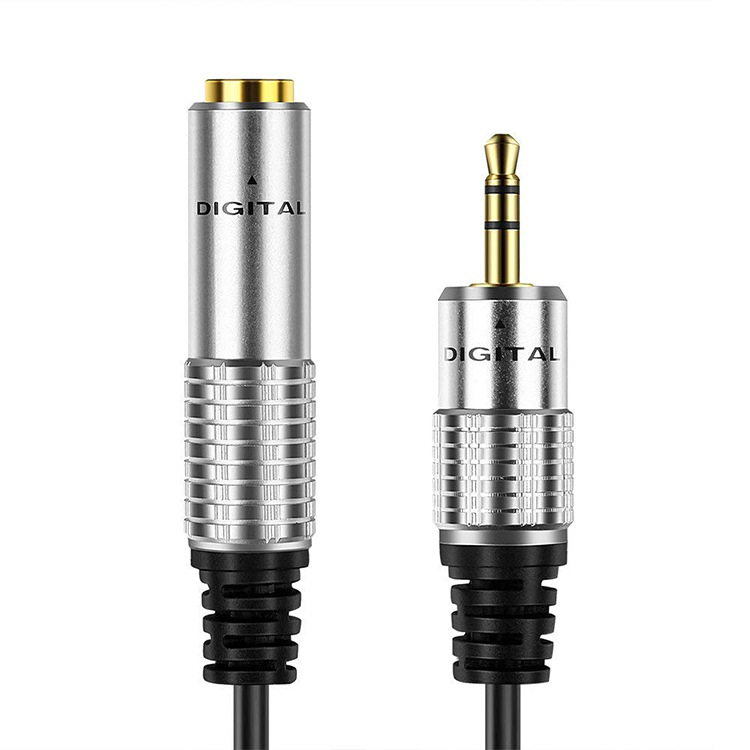 Stereo audio adapter 6.35 mm samica na 3.5 mm muški, duljina 0.3 m, bakreni vodič, model YR-L-38-03