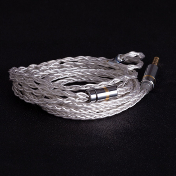 Kabel za nadogradnju slušalica s 8-žilnim, srebrnim premazom, kompatibilan SE535, IE80S, IE300; 0,78 mm dvopinski; A2DC, MMCX, QDC