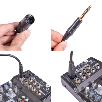 Mikrofon kabel, dvostruko oklopljen, 3-žilni, 1/4 inch na XLR muški, pozlaćeni bakreni vodiči, marka REXLIS, model TC145BK19