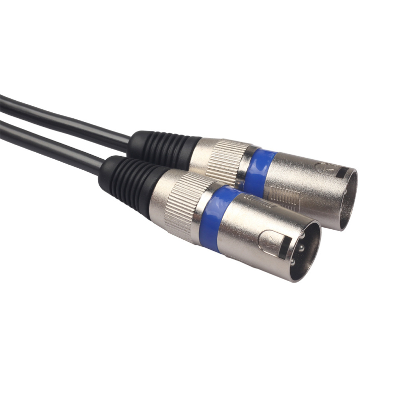 Audio kabel: 2 RCA na dvostruki XLR muški, PVC izolacija, duljina 1,5/3 m, REXLIS 366155-15