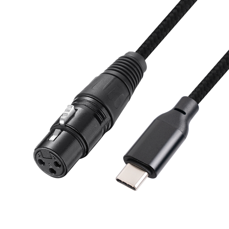 Type-C na XLR ženski kabel za PC, TY20F, signalni kabel, niklani sloj, bakreno jezgro