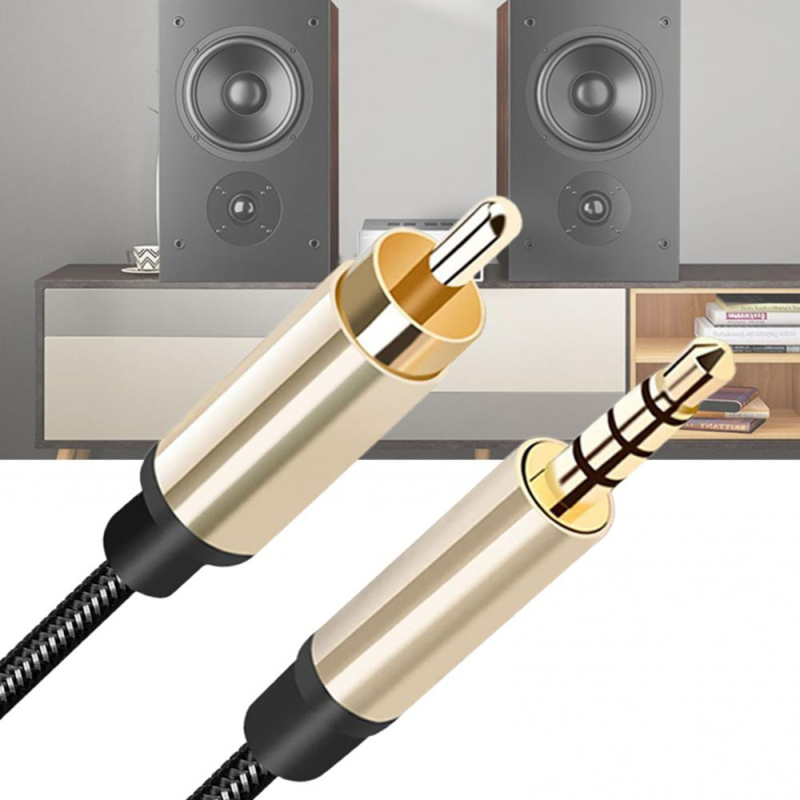 Audio kabel 3,5 mm na RCA (bakreni vodiči), kompatibilan s TCL i Xiaomi TV