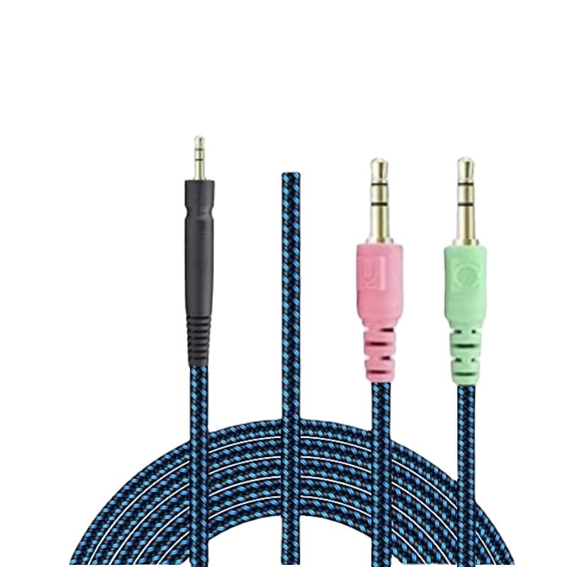 Аудио кабел за слушалки Sennheiser GSP350/GSP500/GSP600/GSP670 – златно покритие, медна сърцевина с висока чистота, съвместим с цифрови устройства, ROHS сертифициран