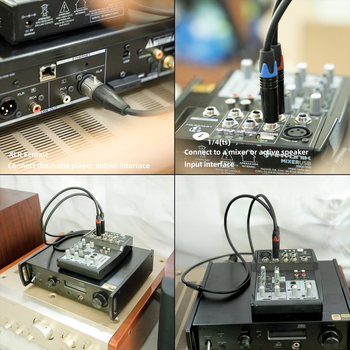 Kábelový adaptér XLR-F na dva 1/4 palcové mono konektory, zlatom potiahnuté meďové vodiče