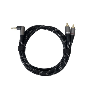 3,5 mm na 2× RCA audio kabel - zlatni konektori, jezgro od čistog bakra, bakar bez kisika, model R020