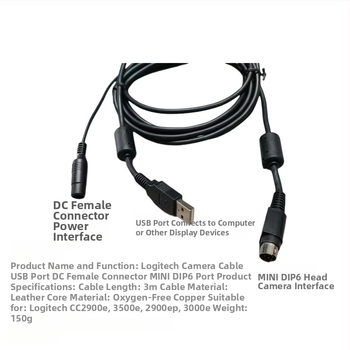 Kábel pre kameru, 3 m, kompatibilný s CC2900e/3500e/2900ep/3000e, OEM spracovanie