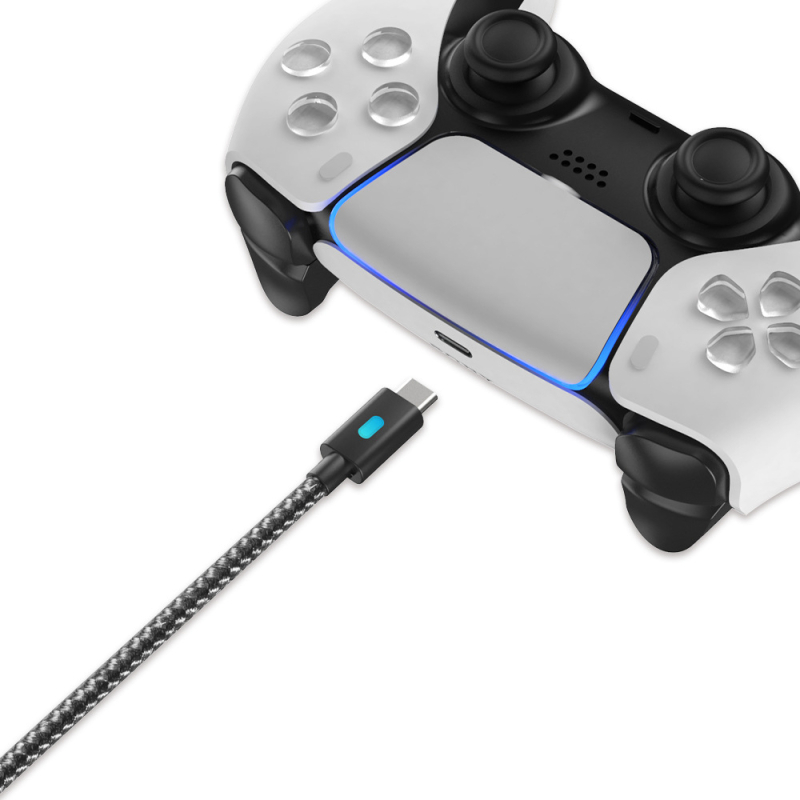 DOBE PS5 χειριστήριου USB Type-C πλεκτό καλώδιο φόρτισης, OEM, γρήγορη φόρτιση