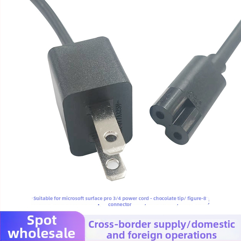 Napájací kábel pre Microsoft Surface Pro 3/4, dĺžka 1 m, kompatibilný s Surface Pro 3/4, prispôsobiteľný dizajn konektora