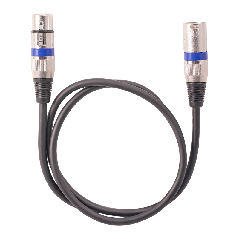 XLR balansirani audio kabel, dvostruko oklopljen, 3-žilni, niklirani bakreni vodnik, PVC kućište, muški na ženski konektor