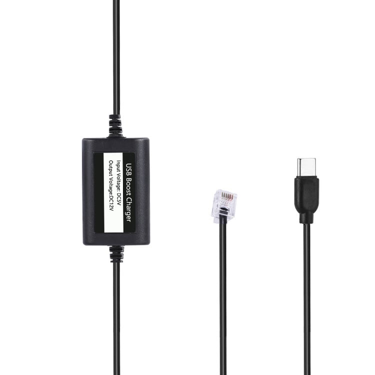 Napájací kábel USB-C na RJ11 pre automobilový radarový detektor, zosilnenie 5V–12V, dĺžka 1,5 m, model Usb C to RJ11