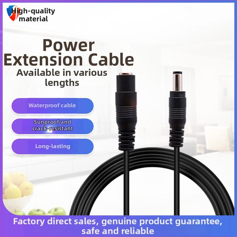 Grynas vario DC maitinimo ilginimo laidas Fluorite kamerai, 5V–12V, 3-pin kištukas, silikon-PVC apvalkalas