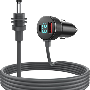 MINI-3132 3-u-1 auto punjač s digitalnim zaslonom, DC priključak, kabel 3 m, kompatibilan s MINI