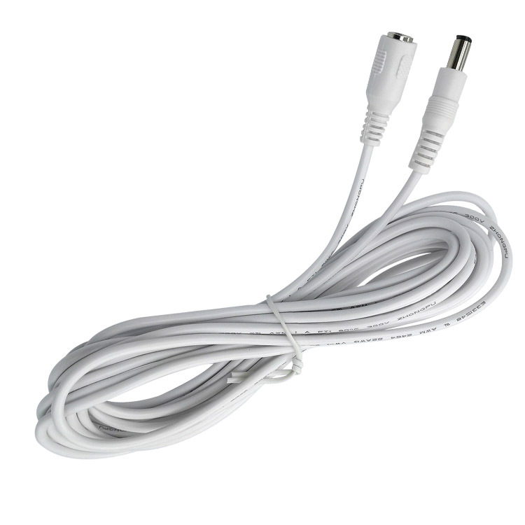 DC plėtimo maitinimo laidas LED stebėjimo kameroms, OZ prekės ženklas, PVC korpusas, ROHS sertifikatas