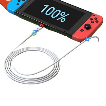 Nintendo Switch OLED USB-C kábel pre rýchle nabíjanie, 1,5 m, 60W PD, s jedným konektorom